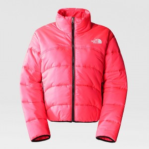 The North Face 2000 Synthetic Puffer Jacket Brilliant Coral | GUDPBK-962