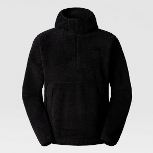 The North Face Campshire Fleece Hoodie Tnf Black | XGZJWR-763