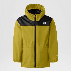 The North Face Chavano Shell Jacket Mineral Gold - Tnf Black | AYJFWO-846