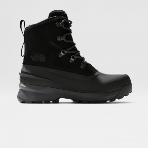 The North Face Chilkat V Lace Waterproof Hiking Boots Tnf Black - Asphalt Grey | SUJXQR-654