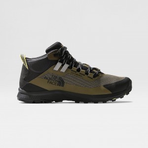 The North Face Cragstone Waterproof Mid Hiking Boots Military Olive/Tnf Black | PFQROX-684