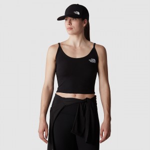 The North Face Cropped Tank Top Tnf Black | ZRHKMS-184