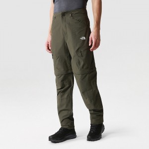 The North Face Exploration Convertible Tapered Trousers New Taupe Green | AYGXTF-931