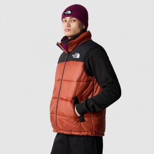 The North Face Himalayan Insulated Gilet Brandy Brown/Tnf Black | XJNSBW-390