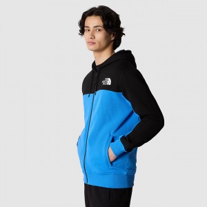 The North Face Icon Full-Zip Hoodie Super Sonic Blue | YGHQXT-247