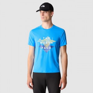 The North Face Kikash T-Shirt Optic Blue | YQPDWN-857