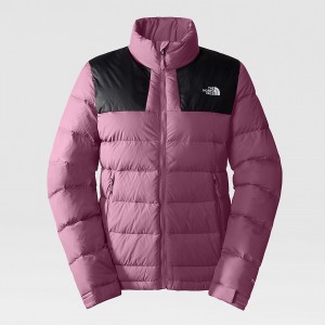 The North Face Massif Down Jacket Red Violet - Tnf Black | NKOYFZ-172