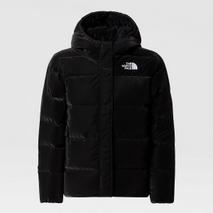 The North Face North Down Fleece-Lined Hooded Parka Tnf Black | LCWPFE-340