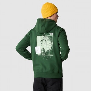 The North Face Outdoor Graphic Hoodie Pine Needle | GXPBLA-574