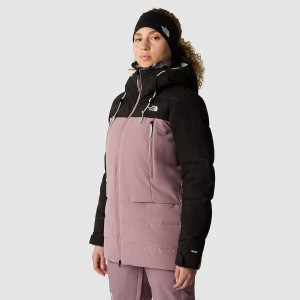 The North Face Pallie Down Jacket Fawn Grey - Tnf Black | OELNIH-132