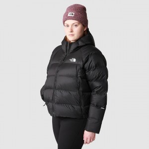 The North Face Plus Size Hyalite Down Hooded Jacket Tnf Black | NVOLJH-061