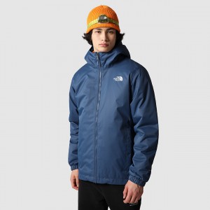 The North Face Quest Insulated Jacket Shady Blue Black Heather | SFAMNO-187