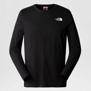The North Face Redbox Long-Sleeve T-Shirt Tnf Black | WDEMVK-780