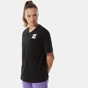 The North Face Relaxed Fine T-Shirt Tnf Black | NHUSOZ-139