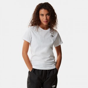 The North Face Simple Dome T-Shirt Tnf White | GYECLM-263