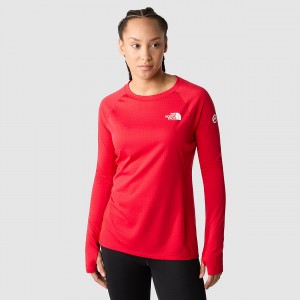 The North Face Summit Pro 120 Long-Sleeve Top Tnf Red | BISPLZ-451