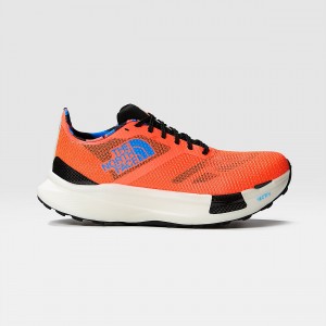 The North Face Summit VECTIV™ Pro Artist Trail Running Shoes Solar Coral/Optic Blue | LJPKMG-548