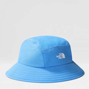 The North Face TNF Run Bucket Hat Super Sonic Blue | YMUZEN-364