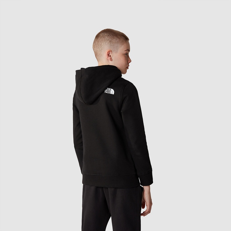 The North Face Box Pullover Hoodie Tnf Black | ELGBNT-319