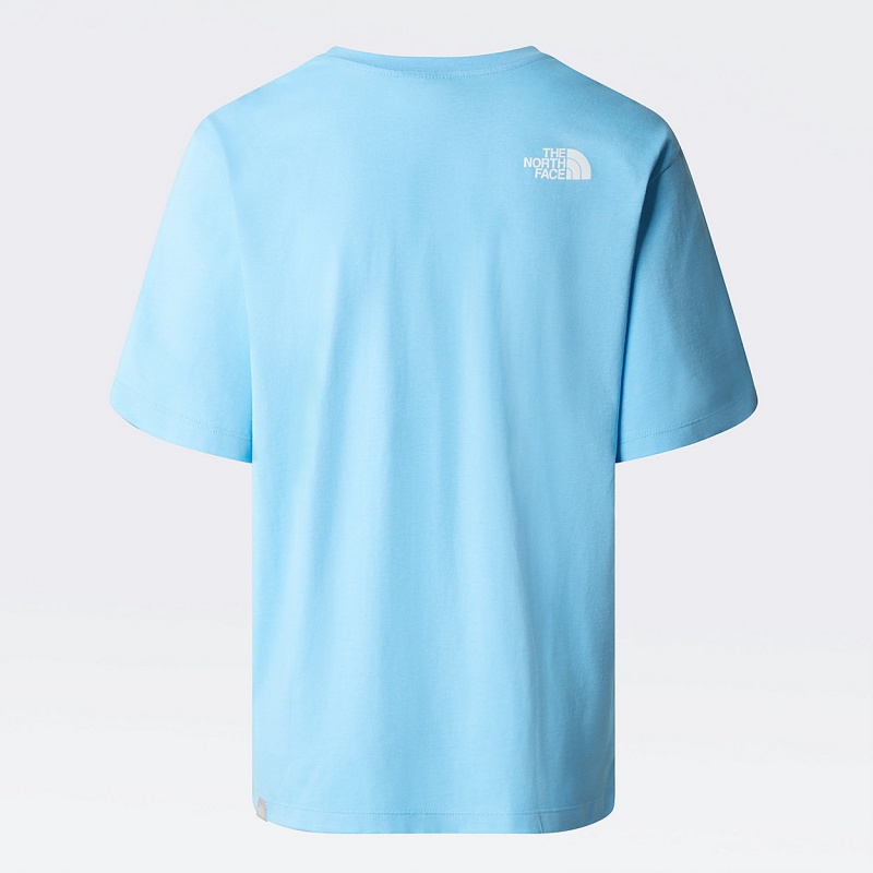 The North Face Circle Logo Relaxed T-Shirt Pinnacle Blue | MBZSVW-726