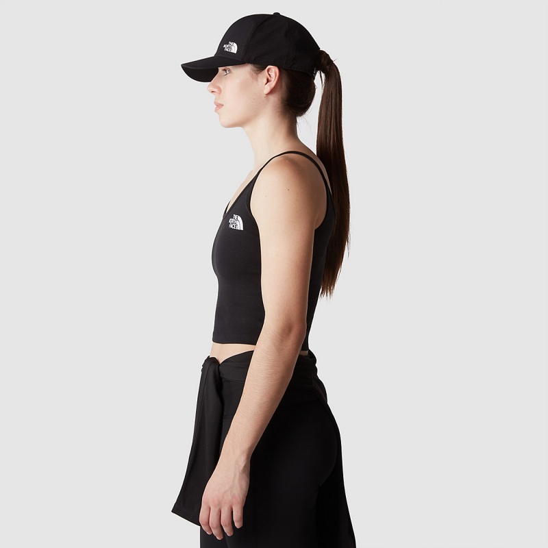 The North Face Cropped Tank Top Tnf Black | ZRHKMS-184