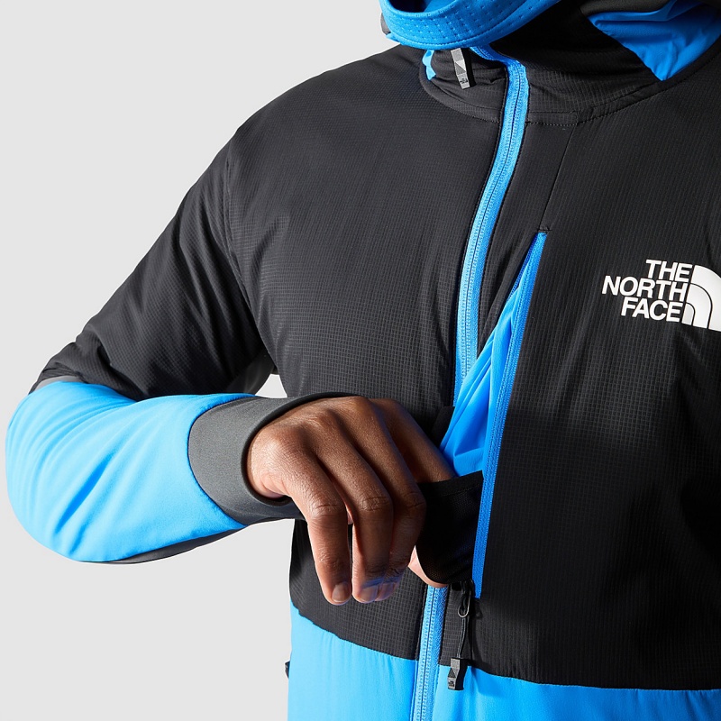 The North Face Dawn Turn Hybrid Ventrix™ Hooded Jacket Optic Blue - Tnf Black - Asphalt Grey | DYLZOX-495