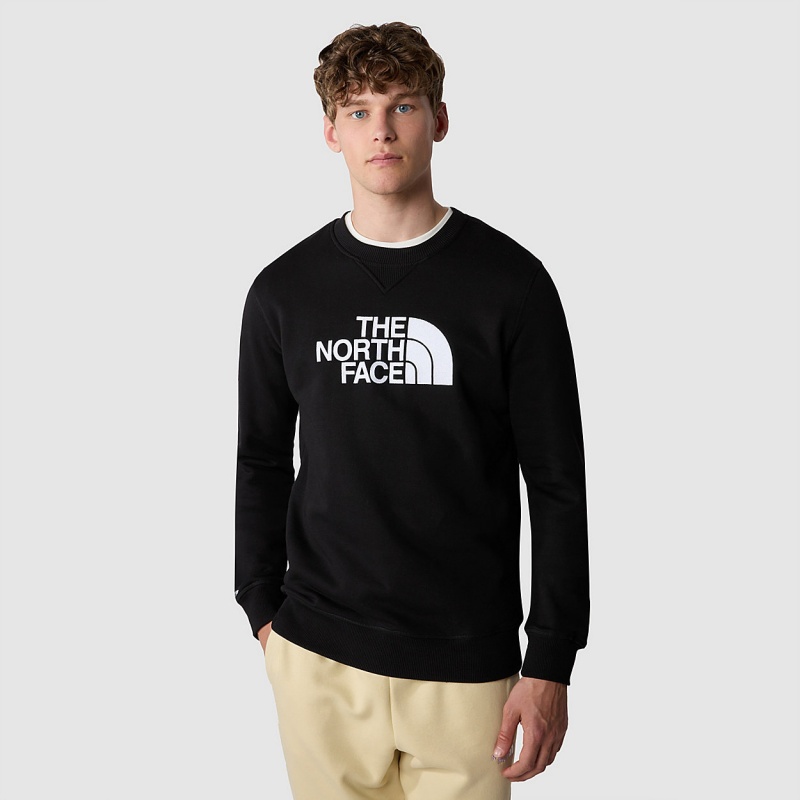 The North Face Drew Peak Sweater Tnf Black - Tnf White | PQWFUR-270