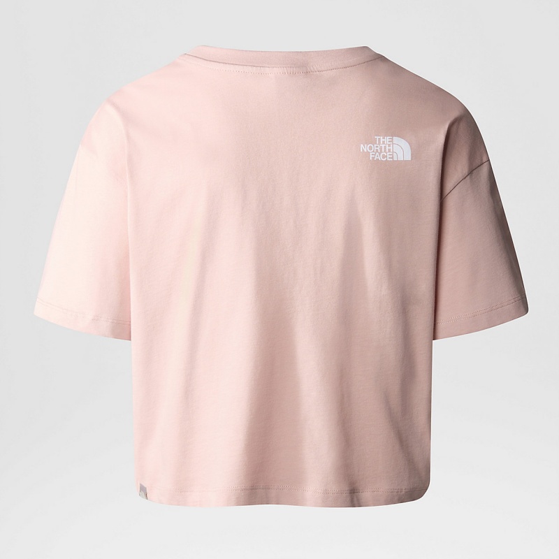 The North Face Easy Cropped T-Shirt Pink Moss | VBOSIE-351