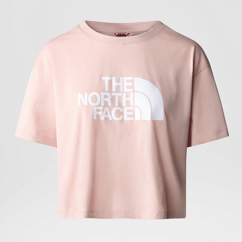 The North Face Easy Cropped T-Shirt Pink Moss | VBOSIE-351