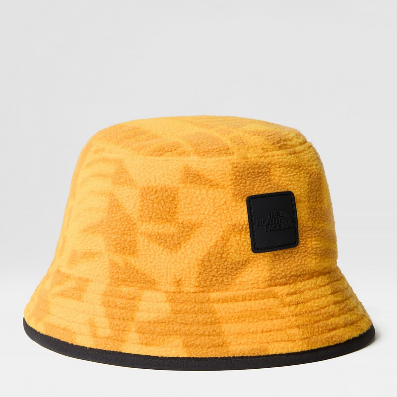 The North Face Fleeski Street Bucket Hat Summit Gold Irregular Geometry Print | LZAWBJ-738