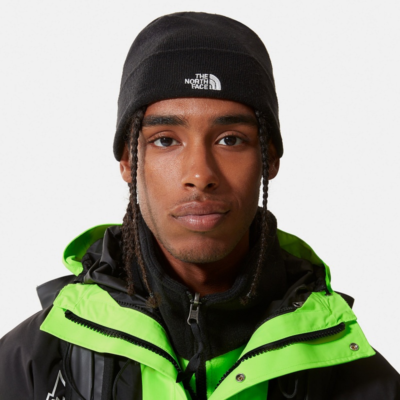 The North Face Norm Shallow Beanie Tnf Black | ONGDSK-041
