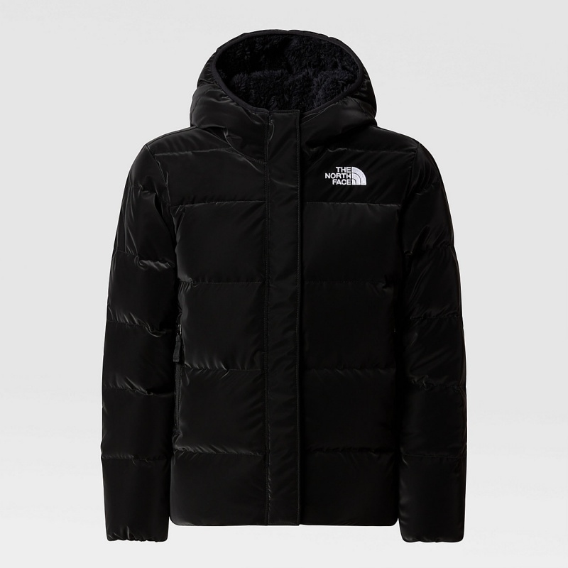 The North Face North Down Fleece-Lined Hooded Parka Tnf Black | LCWPFE-340