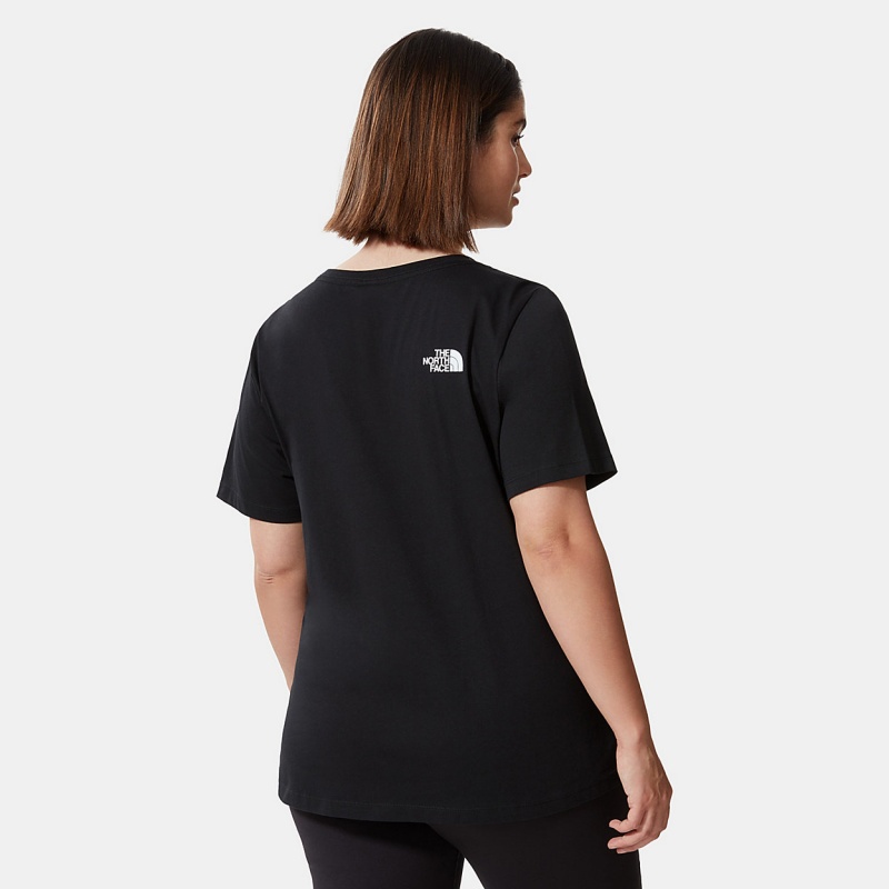 The North Face Plus Size Simple Dome T-Shirt Tnf Black | FTIYLA-780