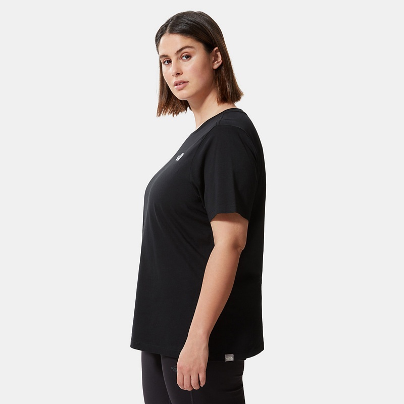 The North Face Plus Size Simple Dome T-Shirt Tnf Black | FTIYLA-780