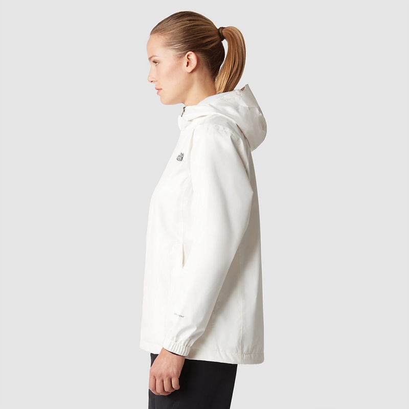 The North Face Quest Hooded Jacket Gardenia White | ESWFJX-153