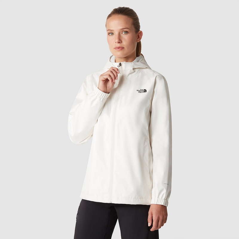 The North Face Quest Hooded Jacket Gardenia White | ESWFJX-153