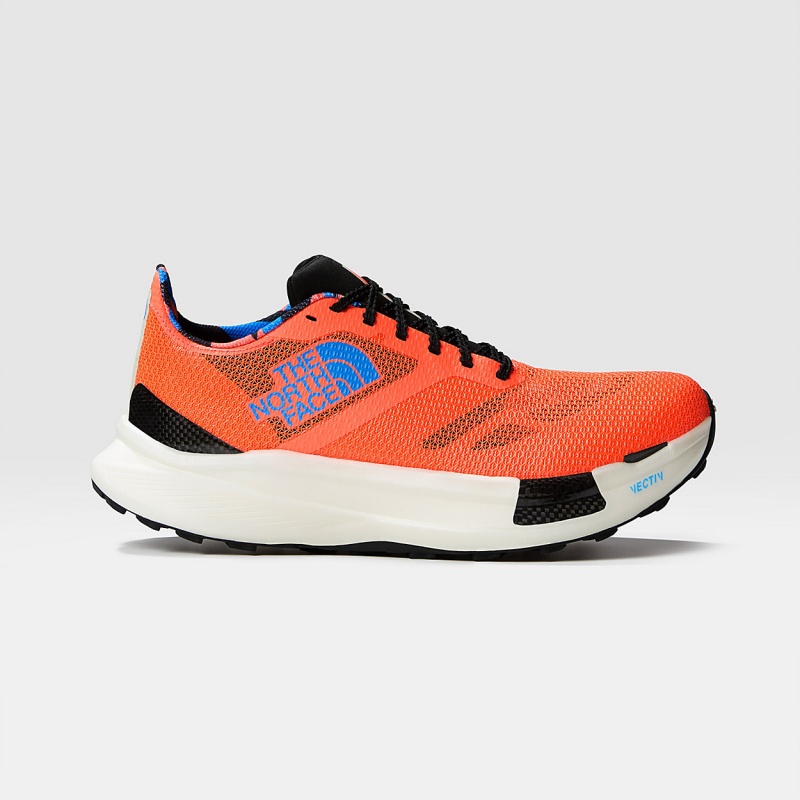 The North Face Summit VECTIV™ Pro Artist Trail Running Shoes Solar Coral/Optic Blue | LJPKMG-548