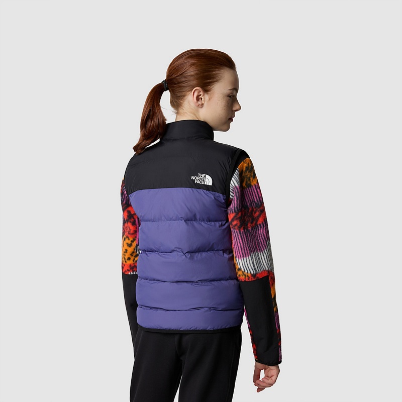 The North Face Synthetic Insulation Lifestyle Gilet Cave Blue - Tnf Black | HCGTJL-537