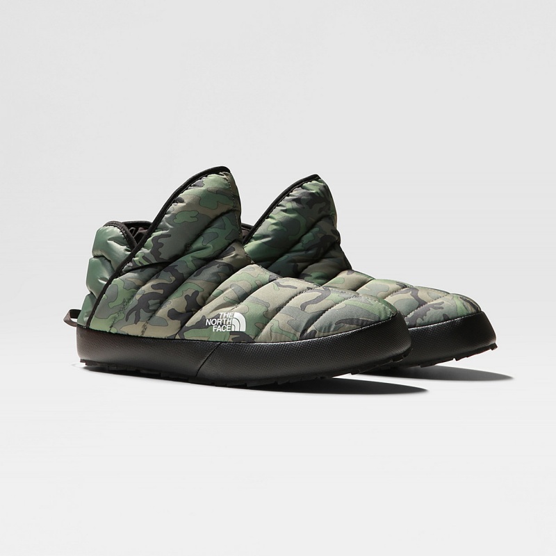 The North Face ThermoBall™ Traction Winter Booties Thyme Brushwood Camo Print - Tnf Black | IXSZYB-247
