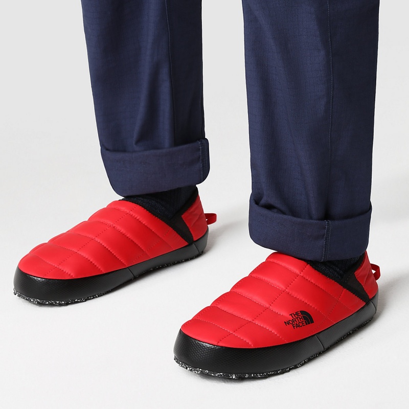 The North Face ThermoBall™ V Traction Winter Mules Tnf Red - Tnf Black | NPMFYQ-142