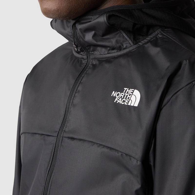 The North Face Winter Warm Pro 1/4 Zip Hooded Jacket Tnf Black | JFBIXM-376