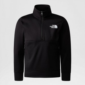 The North Face 1/4 Zip Sweatshirt Tnf Black - Tnf Black | XKLDAC-516