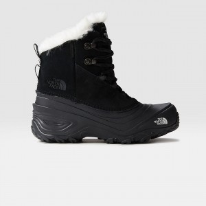 The North Face Shellista V Lace Waterproof Snow Boots Tnf Black - Tnf Black | NFSKMT-156